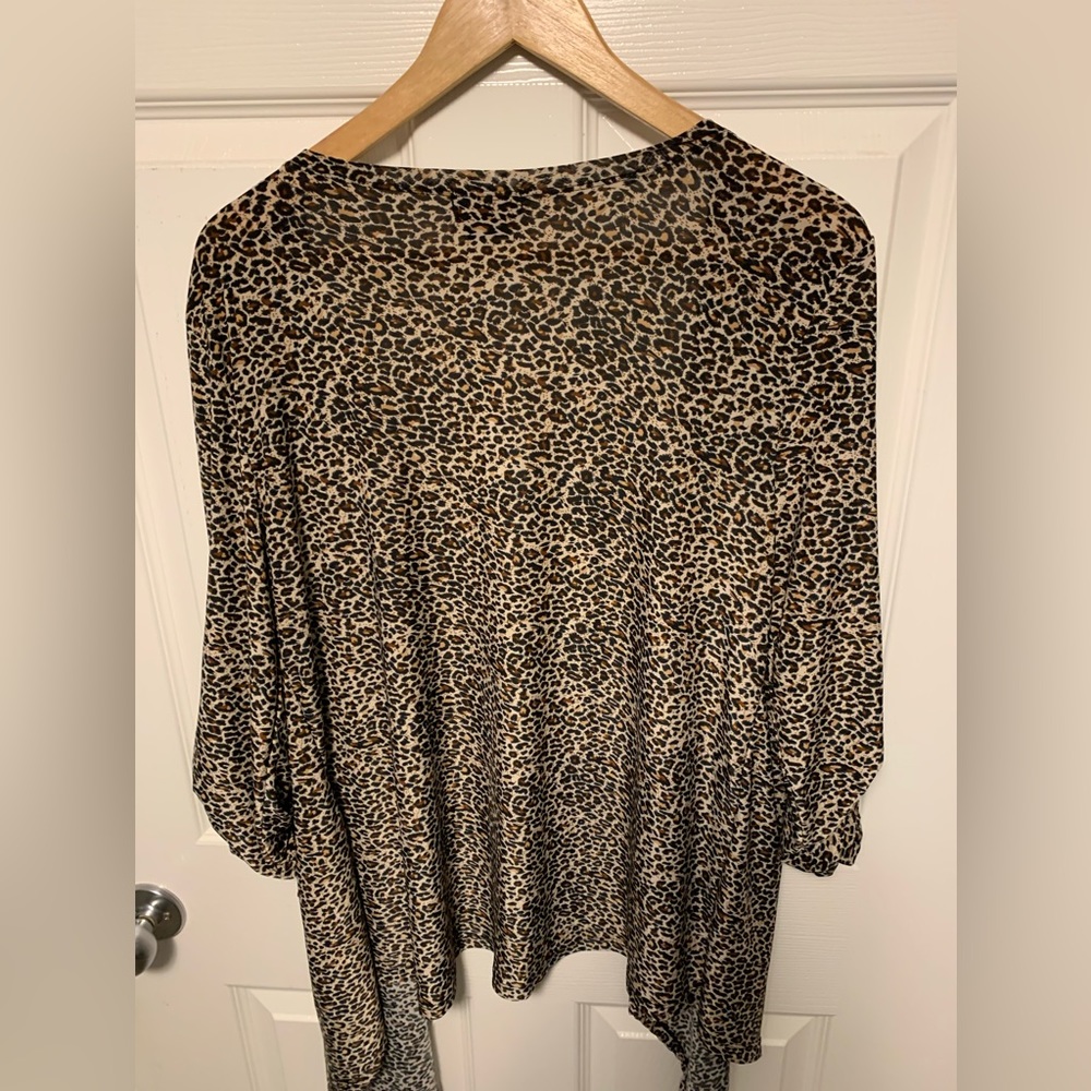 Cheetah print cover up